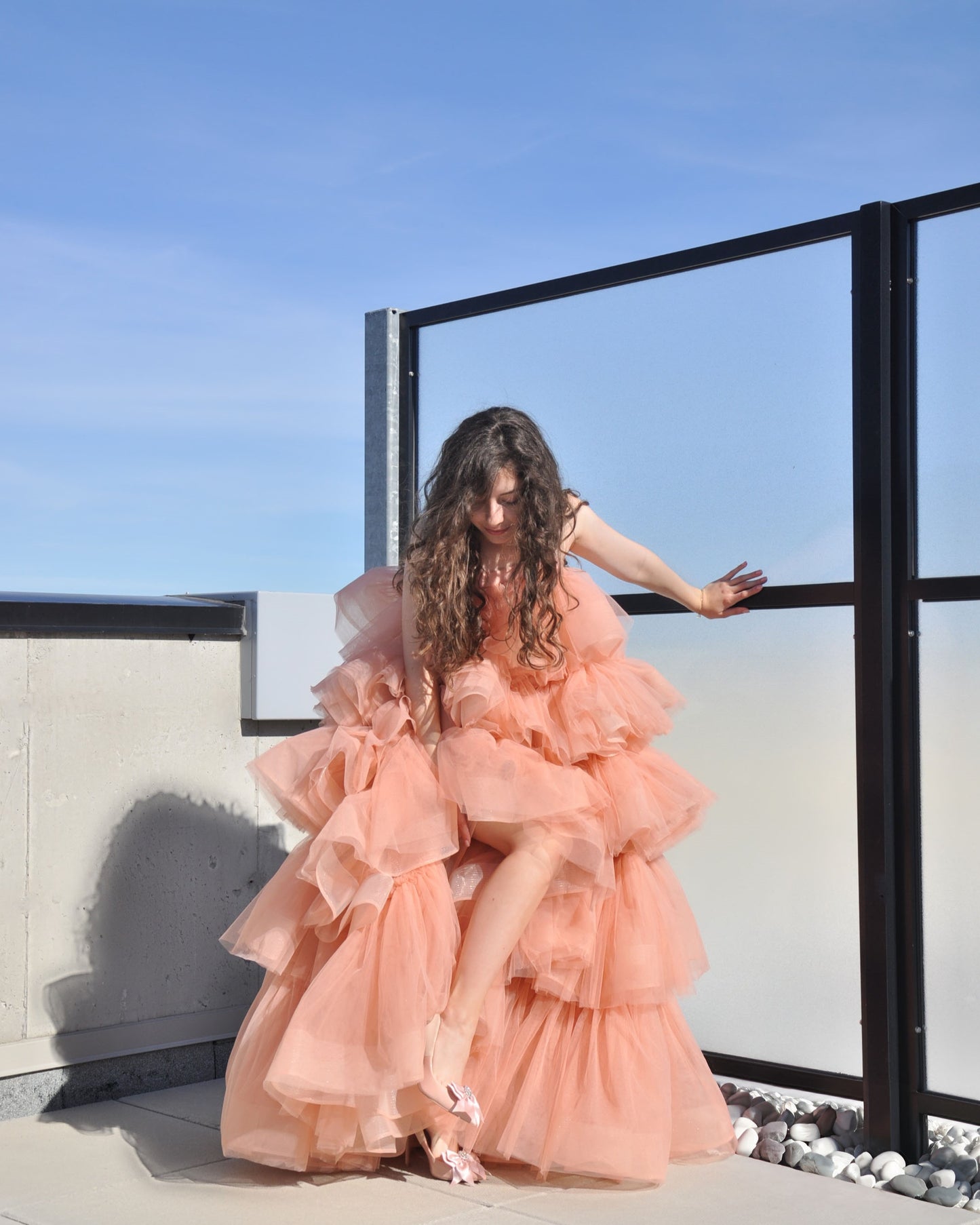 The Peach long dress