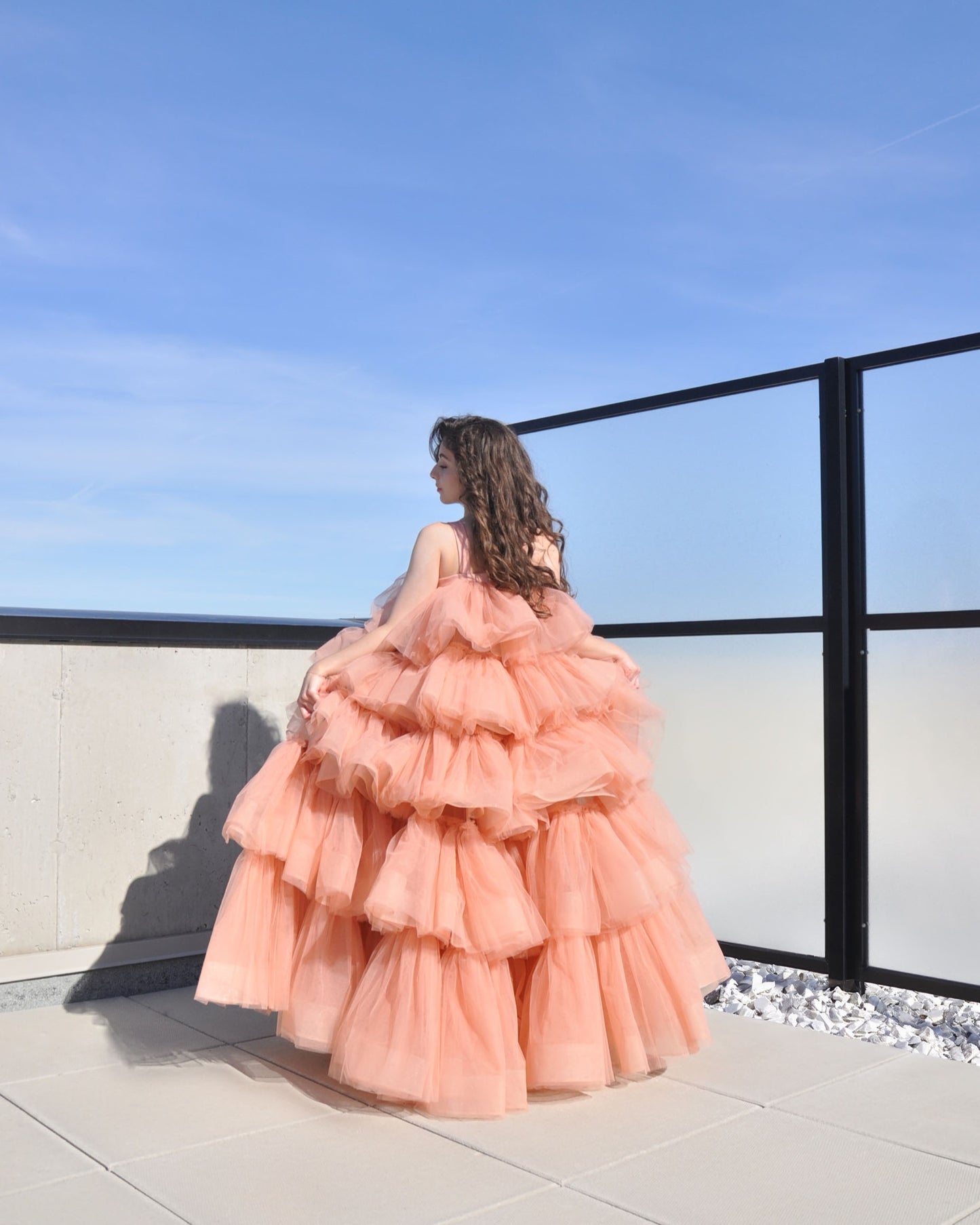 The Peach long dress