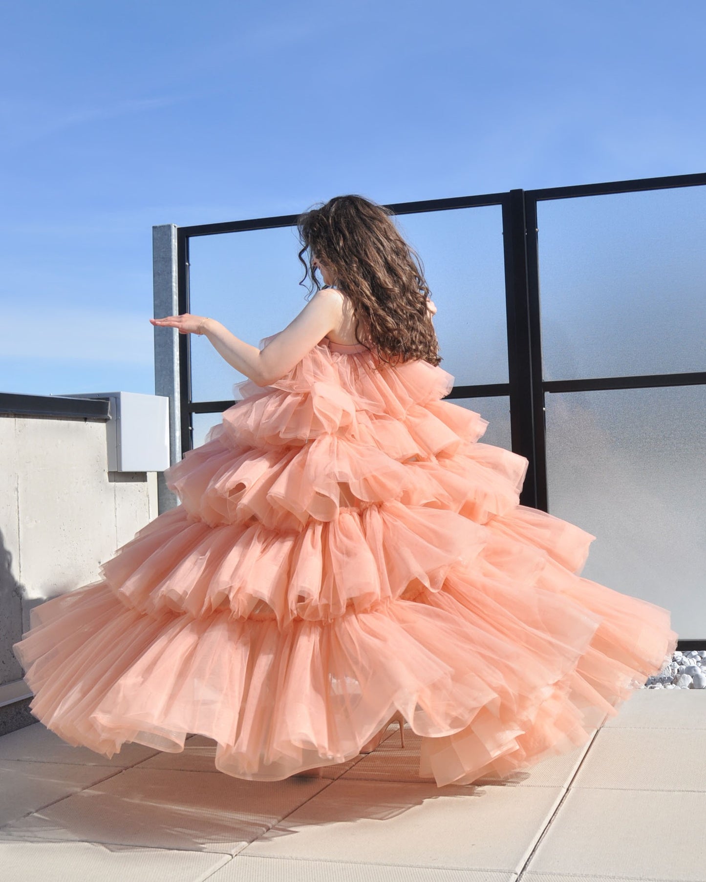 The Peach long dress