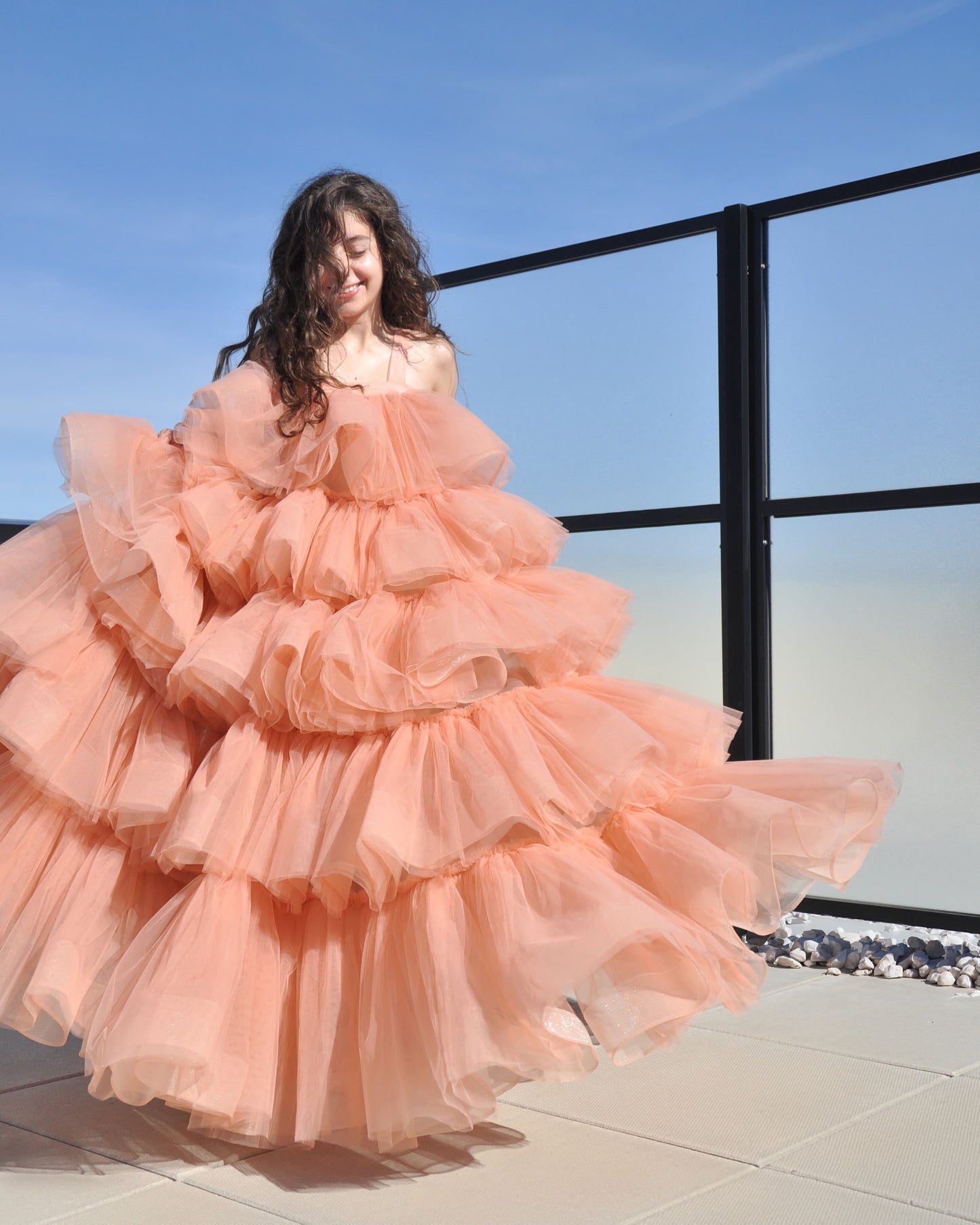 The Peach long dress