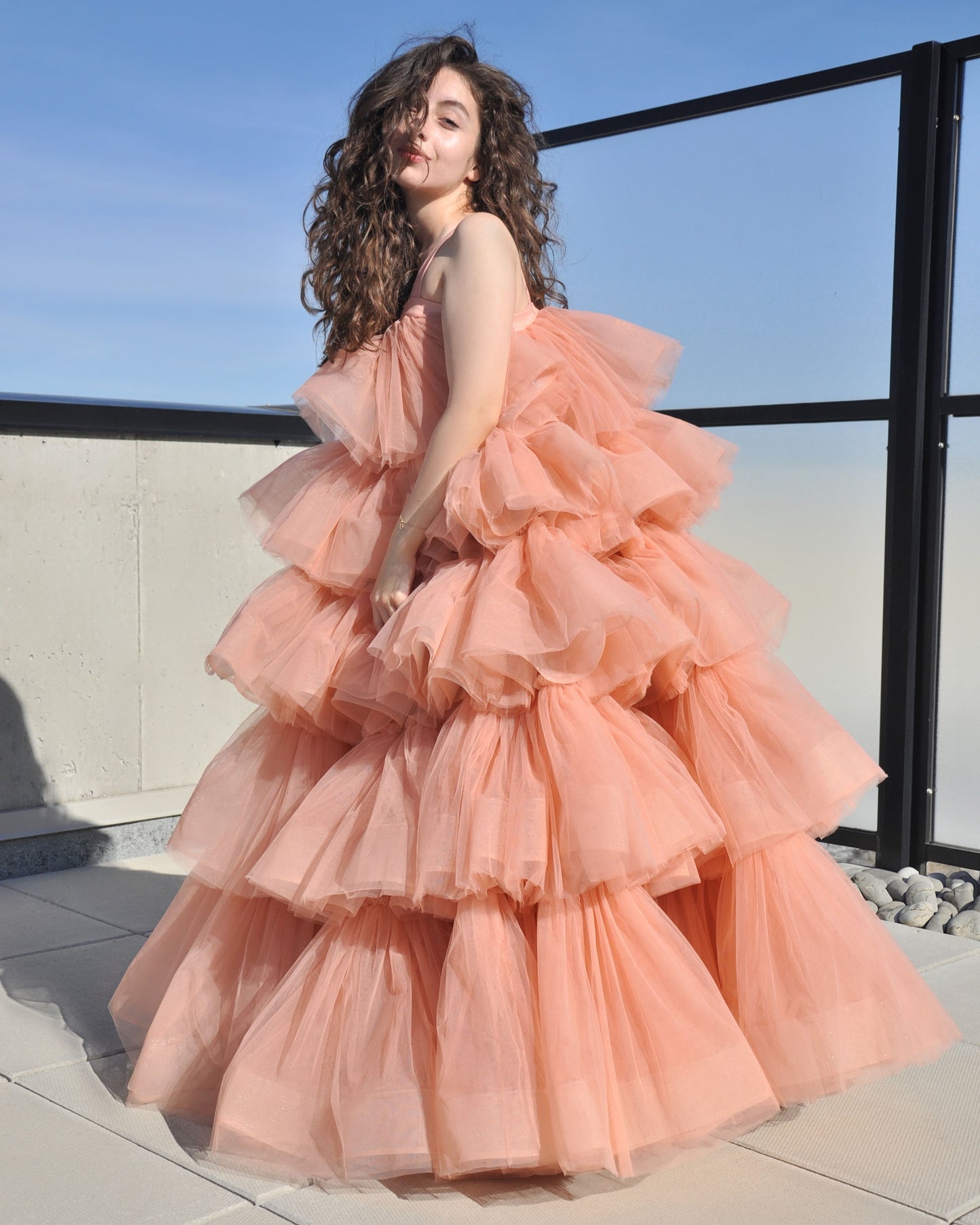 The Peach long dress